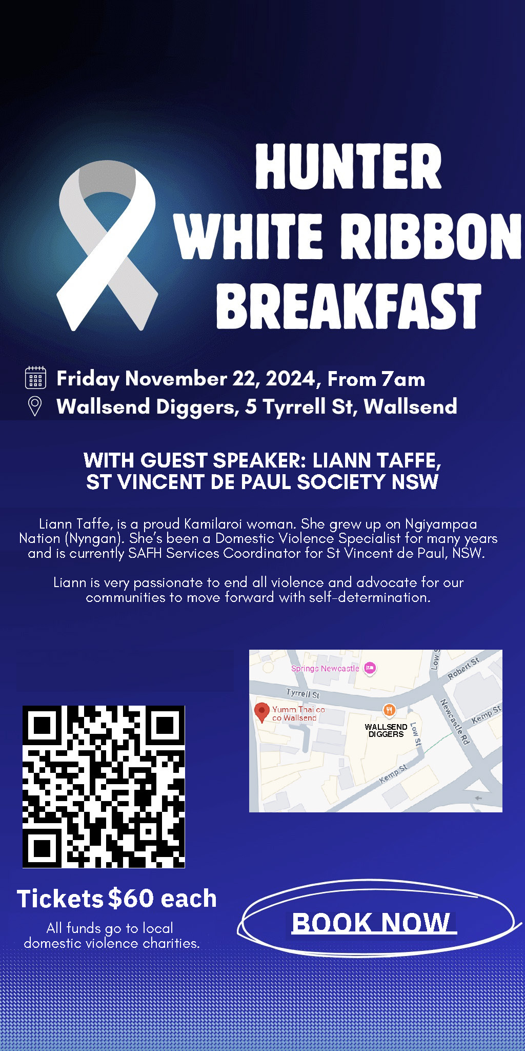 Hunter White Ribbon Breakfast IMAGE